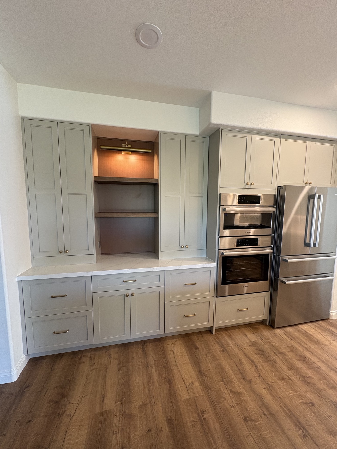 Kitchen remodel with new appliance circuits and lighting